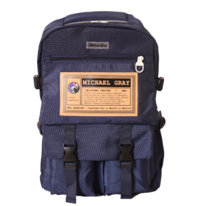 Home the nomad navy blue backpack by michael gray – premium travel & college backpack